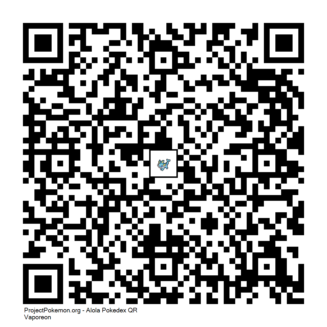 Cdigo QR de Vaporeon